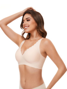 حمالات صدر نسائية بدون أسلاك داخلية حمالة صدر داعمة لاسلكية لرفع الصدر بتغطية كاملة حمالة صدر مريحة تي شيرت صدرية - Product Image 3