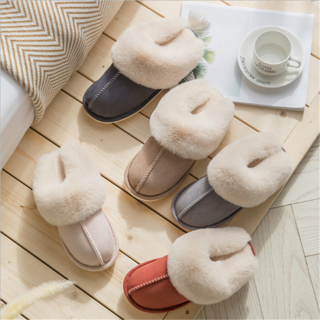 Bosirui Women's Winter Warm for Slippers Fluffy Sheepskin Memory Foam Anti-Slip Cozy Plush Indoor Outdoor Fashionable Soft Feel