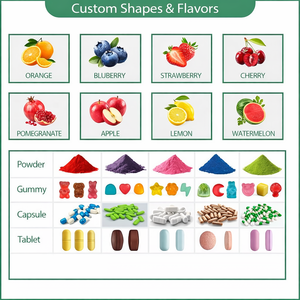Bonbons gélifiés végétaliens à faible teneur en <span class=keywords><strong>sucre</strong></span>, marque privée, fourrés au biotine et aux protéines, gommes au collagène pour lutter contre le vieillissement - Product Image 6