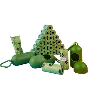 Custom Logo <b>Compostable</b> Scented Biodegradable Disposable Extra Thick Strong Garbage Trash Bag Pet Waste Disposal Dog Poop Bag - Product Image 2