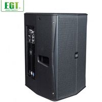 Amplificador Profesional de Audio EGT RX-112M de 2 Canales, 350W/1400W, 1x12'', 2 Vías, de Madera Contrachapada de Abedul para Altavoces Line Array de Escenario