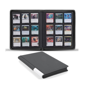Album photo professionnel personnalisé à 9 pochettes, 360 feuilles pour cartes, <span class=keywords><strong>classeur</strong></span> en cuir personnalisé avec fermeture éclair - Product Image 6