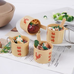 ของเล่นจำลองอาหารพลาสติก PVC รูปไก่โบโบ้ ถุงขนมแบบถัง พร้อมพวงกุญแจ ของตกแต่ง โอเดน อุปกรณ์เล่นสมมติ สำหรับทุกเพศ Xc - Product Image 3