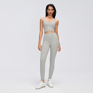 Conjunto Deportivo de Dos Piezas para Mujer, Leggings de Cintura Alta y Sujetador Deportivo de Alto Soporte, Ropa Deportiva al por Mayor, 8 Colores - Product Image 4