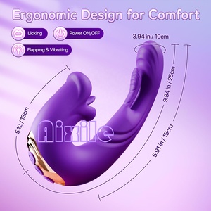 Vibrateur pour femmes, jouet sexuel pour adultes, vibromasseur langue avec 5 modes <span class=keywords><strong>de</strong></span> vibration et 10 modes <span class=keywords><strong>de</strong></span> stimulation, pour stimulation clitoridienne, anale et du point G. - Product Image 6