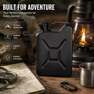 Mini gourde isotherme portable en acier inoxydable de 5 oz avec logo personnalisable, anti-fuite, idéale pour les voyages en plein air et comme cadeau - Product Image 4