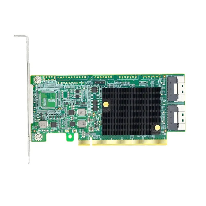 PCI Express 4.0x16 כדי 2 * SlimSAS SFF-8654 8i Retimer מתאם