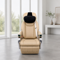 Siège de voiture de luxe de qualité aéronautique avec repose-jambes inclinable électriquement, commande intelligente, siège en cuir pour voyages d'affaires, compatible Vito