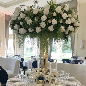 IFG Customized Size Luxury Shinning Gold <strong>Flower</strong> <strong>Vases</strong> for Wedding Table Centerpieces Decoration - Product Image 5