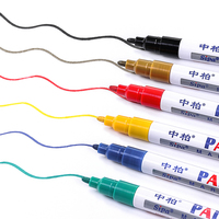 Stylo de précision Sipa SP103, encre permanente vibrante à séchage rapide, marqueur 8 couleurs, pointe moyenne 2,0 mm pour toutes surfaces, certifié ASTM