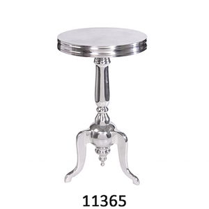 Table en métal nickelé avec dessus en verre Fabricant et exportateur exclusif de tables basses faites à la main - Product Image 3