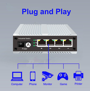 4-port PoE 10/100M Industrial <strong>Switch</strong>, 1 SC Port <strong>Single</strong>-<strong>mode</strong> <strong>Single</strong> Fiber VLAN Isolated DC Dual Power Supply - Product Image 4