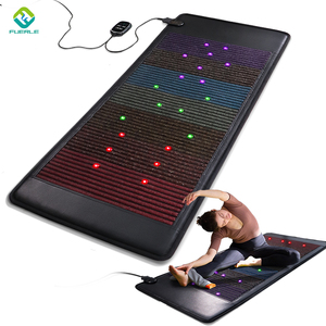 Tapis chauffant infrarouge Fuerle 7 Gemstones Mat Rainbow, tapis chauffant pour tout le corps avec pierres et cristaux naturels des chakras - Product Image 1