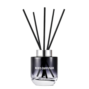 Diffuseur de parfum personnalisé de luxe 150 ml, flacon en verre dégradé noir, violet, vert, bleu, décoration d'intérieur, ensemble de diffuseurs à bâtonnets - Product Image 3