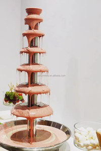 Conception en cascade de <span class=keywords><strong>fontaine</strong></span> de <span class=keywords><strong>chocolat</strong></span> électrique professionnelle de Offre Spéciale 6 rangées pour des mariages - Product Image 3