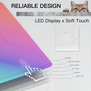 Termostato Inteligente Programable ZigBee MOES para Calefacción por Suelo Radiante y Caldera, Control por Aplicación Tuya, Compatible con <span class=keywords><strong>Alexa</strong></span> y Google Home - Product Image 3
