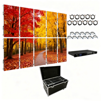 Écran LED couleur portable Pushun en aluminium 500x500mm 500x1000mm pour événements, publicité intérieure/extérieure, location, 4K, étanche IP65