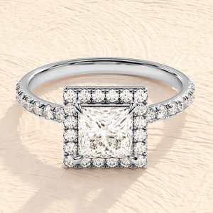 Wholesale Classic Fashion 925 Solid Sterling Sier Moissanite Diamond Wedding Engagement <b>Ring</b> Gold Plated Eternity <b>Pearl</b> Setting - Product Image 3