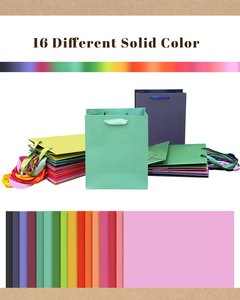Luxury Brand Custom logo Gift Paper Bag for <b>Clothes</b> Multicolor Matte Garment Clothing Boutique Packaging Bags with Ribbon Handle - Product Image 5