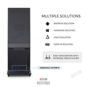 จอแสดงผลดิจิทัลแบบตั้งพื้นขนาด 70 นิ้ว 4K สำหรับโฆษณา จอเต็มแนวตั้ง ระบบแอนดรอยด์ หน้าจอสัมผัส LCD สำหรับคีออสในห้างสรรพสินค้า - Product Image 5