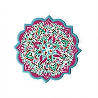Sous-verre en céramique Mandala en gros d'usine, sous-verre absorbant en céramique imprimé sur mesure en forme de fleur pour boissons, décoration de table à la maison