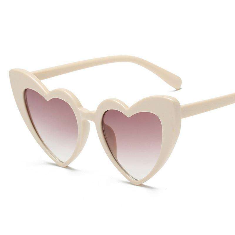 Love Party Decorated Heart Sunglasses Women's Fashion Heart-shaped Sunglasses