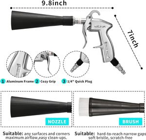 Pistolet à air comprimé Kits de pistolet de <span class=keywords><strong>nettoyage</strong></span> à sec Nouveau Tornado Noir Outils de <span class=keywords><strong>nettoyage</strong></span> de <span class=keywords><strong>voiture</strong></span> à pression - Product Image 4