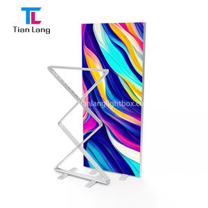 TianLang Exhibición de aluminio Soporte 10s Montaje Caja de luz Fábrica Caja de Luz Portátil Pantalla de caja de luz LED - Product Image 1