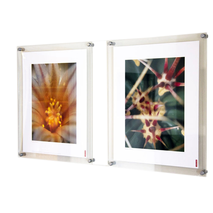 NIUBEE 24x36 Acrylic Wall Mount Poster Frame, Clear