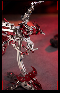 <span class=keywords><strong>Puzzle</strong></span> <span class=keywords><strong>3D</strong></span> <span class=keywords><strong>mécanique</strong></span> en <span class=keywords><strong>métal</strong></span> Phénix à assembler soi-même, éducatif, haute difficulté, 358 pièces, cadeau créatif, jouet, décorations de table originales - Product Image 5