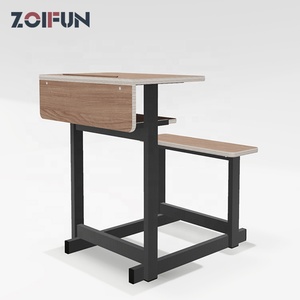 Banc en bois pour école primaire, 2 places, très vendu au Moyen-Orient - Product Image 3