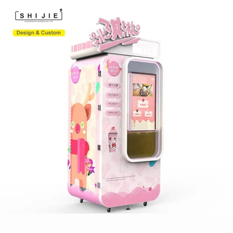 Máquina de sorvete comercial de maquinaria rolada, fabricação de cone de gelado macio máquina de venda