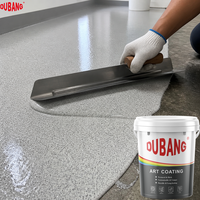 Peinture époxy auto-nivelante pour sols, avec sable coloré, résistante à la décoloration et imperméable, pour ateliers, centres commerciaux et sols en béton