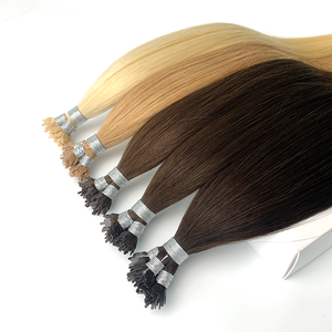 Nuovo arrivo Remy cuticola 100% capelli vergini umani Pre Bonded Fan Y Tip Hair Extensions - Product Image 1