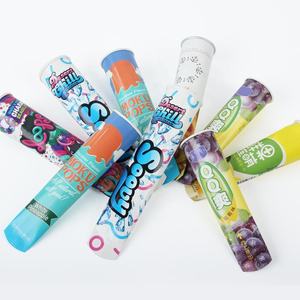 Gobelet à presser pour crème glacée, bonbons jetables personnalisés 50 pièces, push-up, tube en papier gelée - Product Image 1