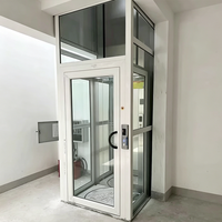 Ascenseur domestique à traction pour bâtiment intérieur, pour villa résidentielle extérieure à 4 étages, ascenseur pour passagers