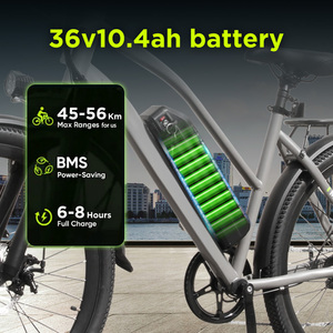 Vélo électrique de ville EB12 City 26 pouces 48V 500W 10.4Ah pour les travailleurs urbains avec 7 vitesses, sans droits de douane - Product Image 5
