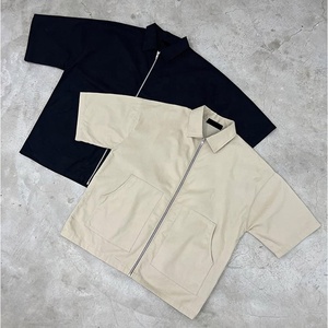 <span class=keywords><strong>Camisas</strong></span> de Diseño con Cierre Personalizado para <span class=keywords><strong>Hombre</strong></span> 2026, Camisa de <span class=keywords><strong>Manga</strong></span> <span class=keywords><strong>Corta</strong></span> con Cierre, Ropa de Trabajo para <span class=keywords><strong>Hombre</strong></span> - Product Image 4