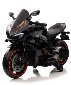 Moto Elétrica Infantil Branca com Para-brisa Fumê e Design de Freio a Disco Simulado para Diversão Interna - Product Image 1