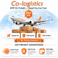 Solution logistique DDP aérienne, maritime et ferroviaire mondiale, dédouanement, service de fret mondial porte-à-porte pour les destinations américaines, 15-35 jours
