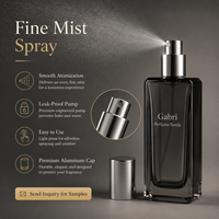 Flacon de parfum carré en verre noir translucide de 100 ml, flacon de parfum personnalisé OEM et boîte, flacon de parfum vide de luxe de 30 ml, 50 ml