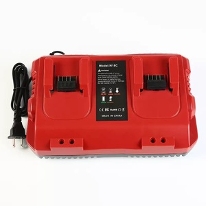 N18C Dual Port Battery Charger 100-240V for 18V Electric Tool Made in China Over-Charging Protection ABS Material - Product Image 1