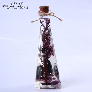 Hfloral une usine d'approvisionnement de qualité fleurs séchées en gros fleur flottante préservée longue durée dans une bouteille en verre pour la Saint-Valentin - Product Image 3