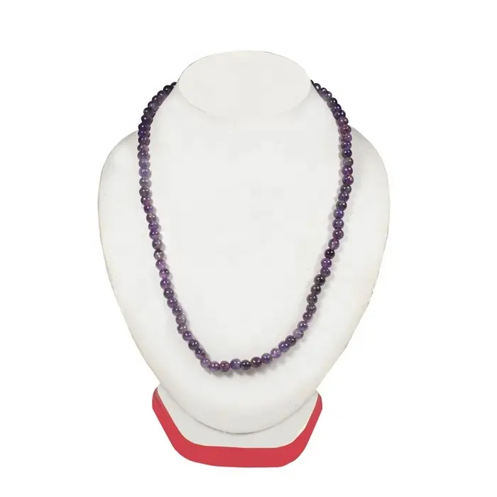 Hand gefertigte Amethyst Perlen Halskette New Style Edelstein Perlen Halsketten natürlichen Edelstein Armband