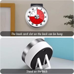 Temporizador de cocina mecánico YIZHI, reloj de Cuenta regresiva Manual <span class=keywords><strong>Visual</strong></span> de 60 minutos con soporte magnético trasero, no se requieren baterías - Product Image 6