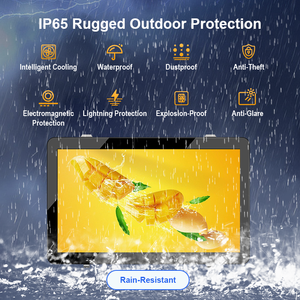 Kiosques numériques commerciaux d'extérieur personnalisés OEM, écrans d'affichage publicitaires résistants aux intempéries, écran mural avec mur vidéo - Product Image 3