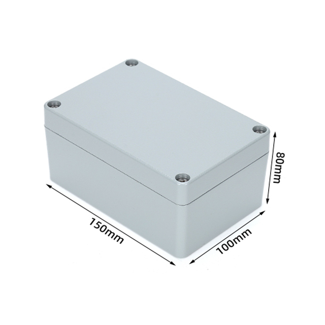150*100*80mm Outdoor Sealed Aluminum Waterproof Box Custom Electrical Enclosure for Industrial Applications