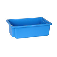 Bacs de rangement en plastique empilables et emboîtables avec couvercle – Conteneurs robustes pour la gestion à domicile et au bureau