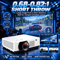 Projecteur de simulation OEM ODM 7500 lumens, projecteur laser à courte focale pour simulateur de vol et formation