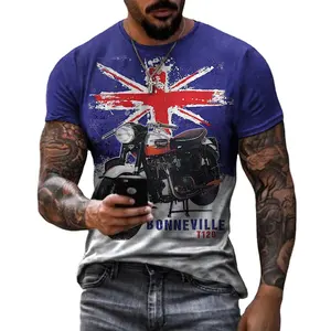 Мужская футболка с коротким рукавом и 3D-принтом